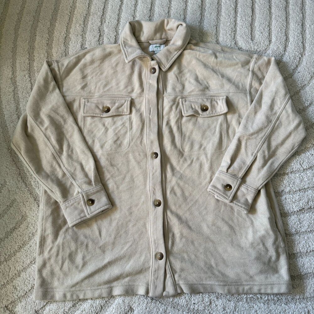 Aerie Tan Shacket Size Large